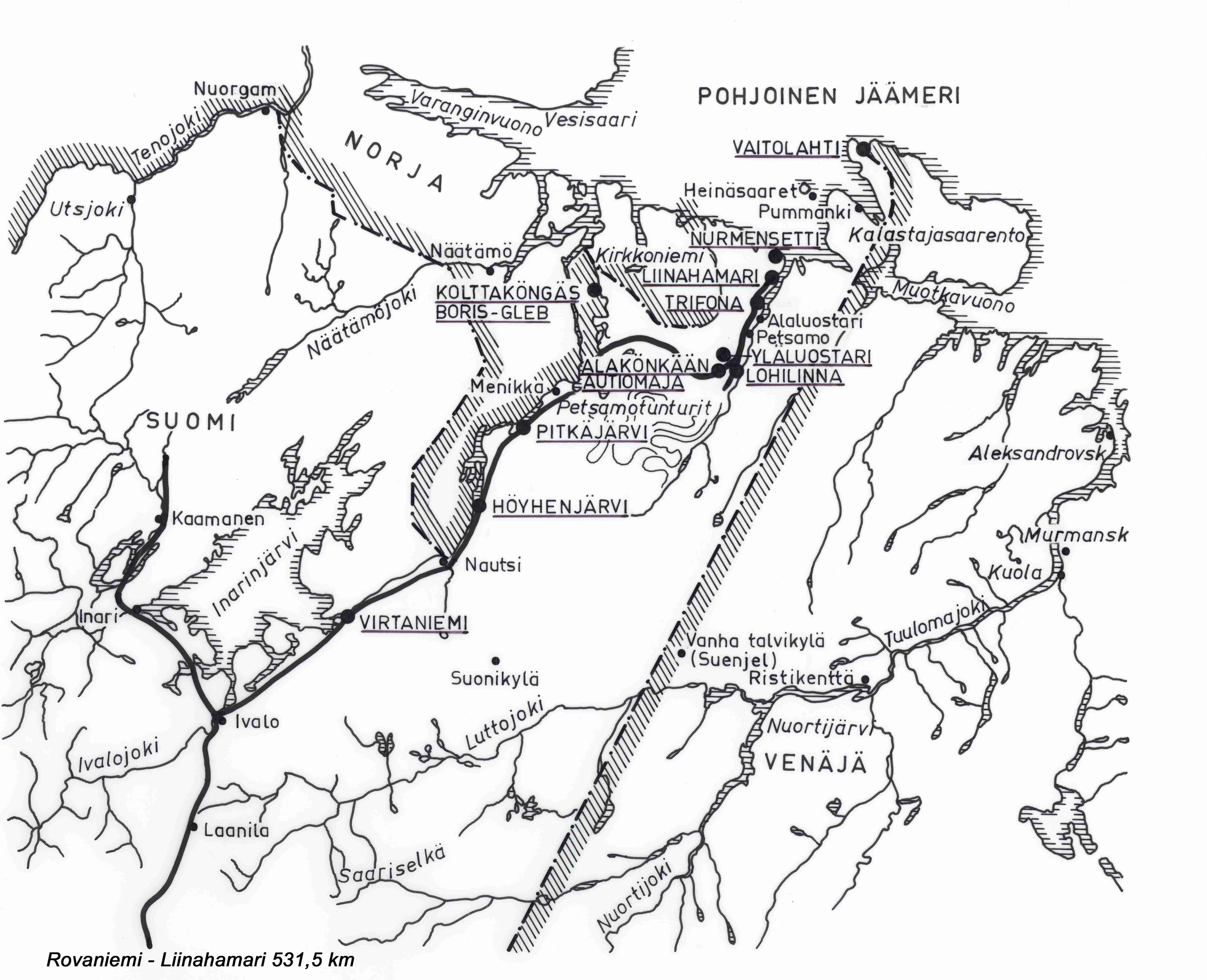 Petsamon yleiskartta SMY